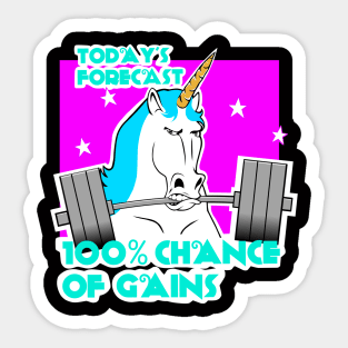 Barbell unicorn, Unicorn strong, girls who lift, fitness Sticker
